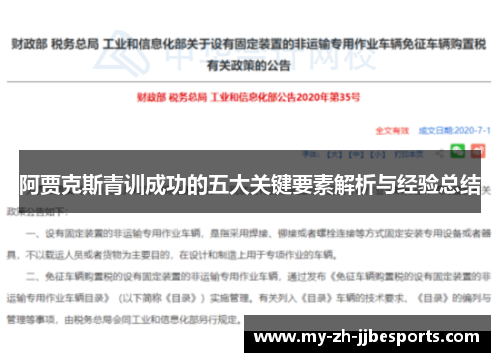 阿贾克斯青训成功的五大关键要素解析与经验总结